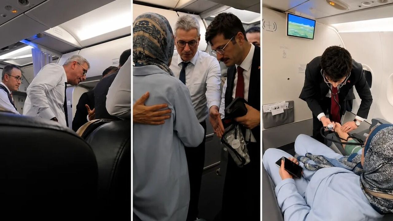 Uçakta fenalaşan yolcu