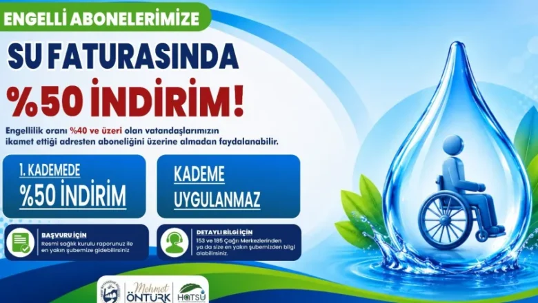 su faturası indirim