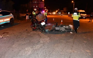 motosiklet çarpışması