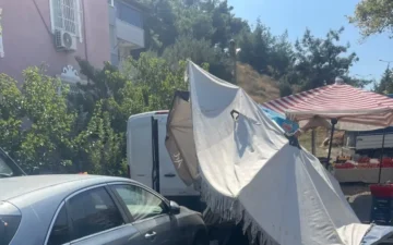 pazar yerinde kaza