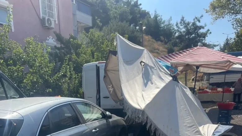 pazar yerinde kaza